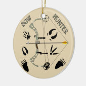 Hunter Gifts, Bow Hunting, Archery Keramisch Ornament (Links)