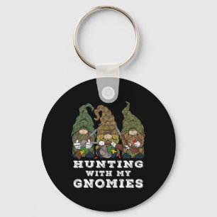 Hunter Gnomes jagen met mijn Gnomies eend jagen Sleutelhanger