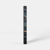 Hunter Granite Marmer Goud Textuur Aangepaste Init iPhone Hoesje (Rechterkant)