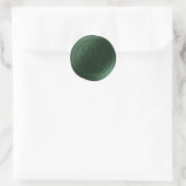 Hunter Green 2 Letter Monogram Wax Seal Stickers (Tas)