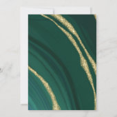 Hunter Green, agaat edelsteen Kaart (Achterkant)