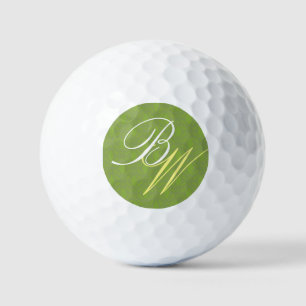 Hunter Green ⛳✨ Art Deco Initialen Golfballen