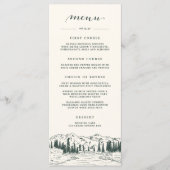 Hunter Green | Bergketch Weddenschap Menu (Voorkant)