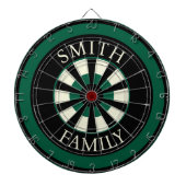 Hunter Green Black Gepersonaliseerde Dart Board Dartbord (Voorkant)