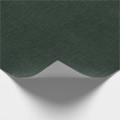 Hunter Green Burlap Texture Cadeaupapier (Hoek)