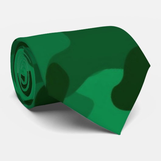 Hunter Green Camo, Camouflage Stropdas (Opgerold)