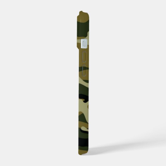 Hunter Green Camo iPhone 15 Case (Linkerkant)
