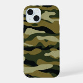 Hunter Green Camo iPhone 15 Case (Achterkant)