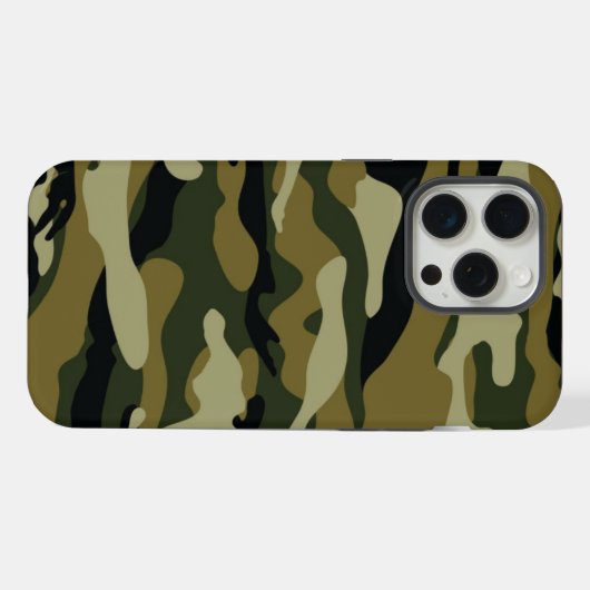 Hunter Green Camo iPhone Hoesje (Achterkant horizontaal)