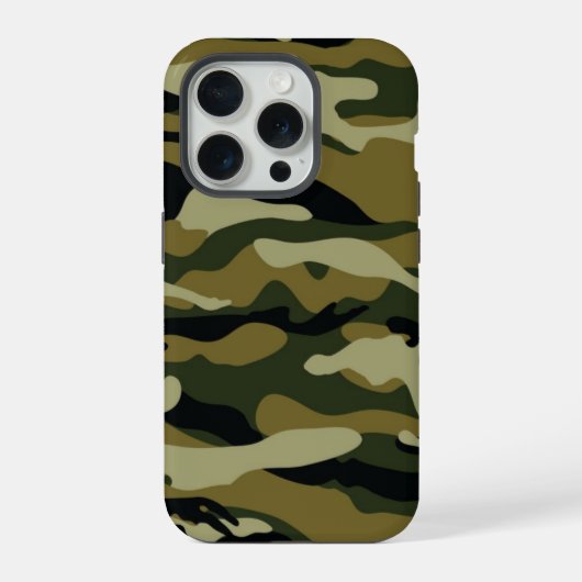 Hunter Green Camo iPhone Hoesje (Achterkant)