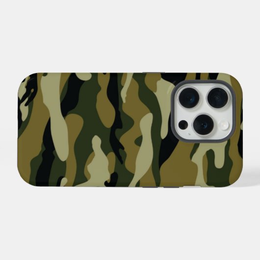 Hunter Green Camo iPhone Hoesje (Achterkant horizontaal)