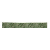 Hunter Green Camouflage Satijnen Lint (Voorkant)