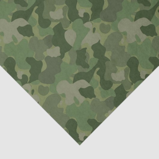Hunter Green Camouflage Tissuepapier (Detail)