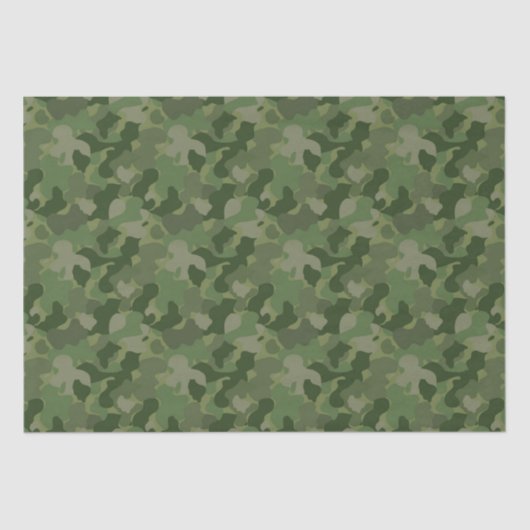 Hunter Green Camouflage Tissuepapier (Voorkant)