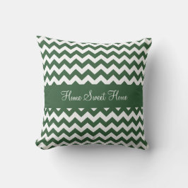 Hunter Green Chevron Kussen