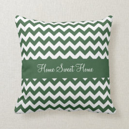 Hunter Green Chevron Kussen