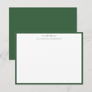 Hunter Green Classic Border Notitiekaartje