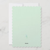 Hunter Green CurlyQue kerstbomen Feestdagenkaart (Achterkant)