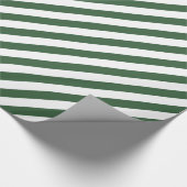 Hunter Green Diagonal Stripe Cadeaupapier (Hoek)