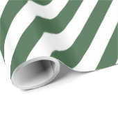 Hunter Green Diagonal Stripe Cadeaupapier (Rol Hoek)