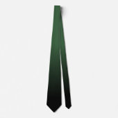 Hunter Green en Black Ombre Pattern Stropdas (Voorkant)