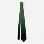 Hunter Green en Black Ombre Pattern Stropdas (Achterkant)