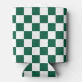 Hunter Green en White geruit Blikjeskoeler (Achterkant)