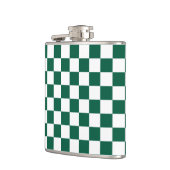 Hunter Green en White geruit Heupfles (Links)