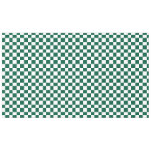 Hunter Green en White geruit Tafelkleed (Voorkant (Horizontaal))