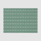Hunter Green Fair Isle Kersttrui patroon Tissuepapier (Voorkant)