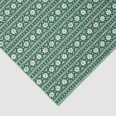 Hunter Green Fair Isle Kersttrui patroon Tissuepapier (Detail)