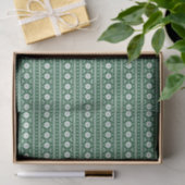 Hunter Green Fair Isle Kersttrui patroon Tissuepapier (Geschenk)