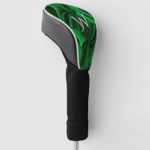 Hunter Green Fractal Design Persoonlijk Golfheadcover (Schuin)