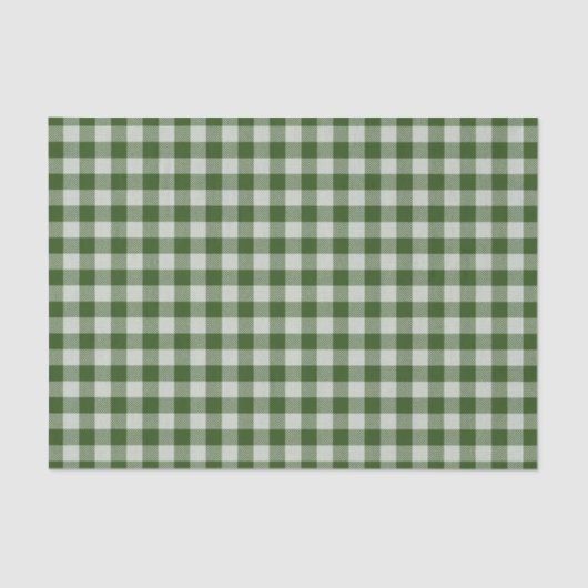 Hunter Green Gingham Pset Tissue Paper Tissuepapier (Voorkant)