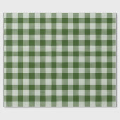 Hunter Green Gingham Pset Wrapping Paper Cadeaupapier (Vlak)