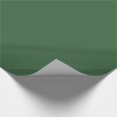Hunter Green Glossy Wrapping Paper Cadeaupapier (Hoek)