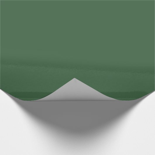 Hunter Green Glossy Wrapping Paper Cadeaupapier (Hoek)