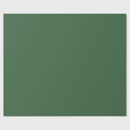 Hunter Green Glossy Wrapping Paper Cadeaupapier (Vlak)