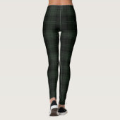 Hunter Green, Log Cabin, Marshland, Tartan; Pset Leggings (Achterkant)