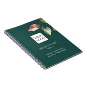 Hunter Green Logo Projectmanager Notitieboek (Rechterzijde)