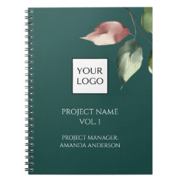 Hunter Green Logo Projectmanager Notitieboek