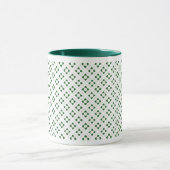 Hunter Green Lotus Square Mok (Midden)