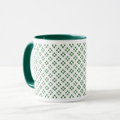 Hunter Green Lotus Square Mok (Voorkant links)