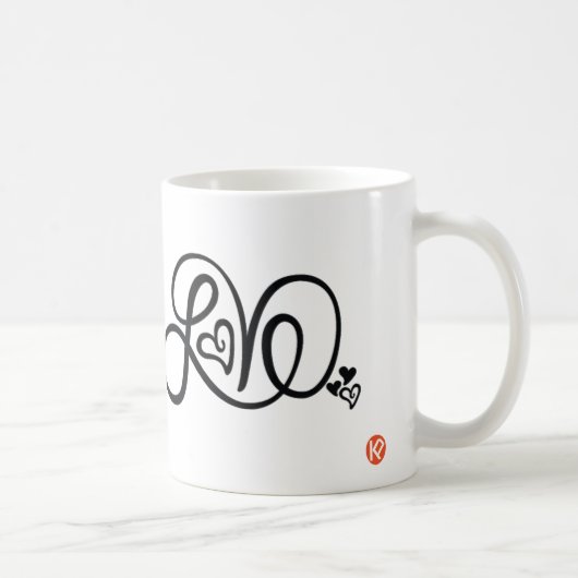 Hunter Green Love Ringer Mok met KP Logo (Rechts)