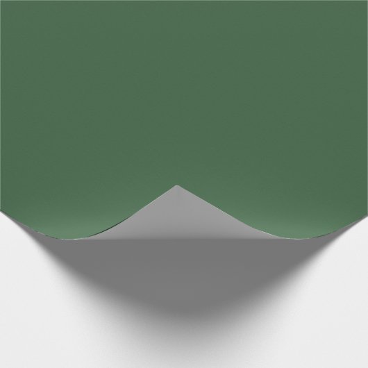 Hunter Green Matte Wrapping Paper Cadeaupapier (Hoek)