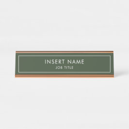 Hunter Green Modern Professional Bureau Naambordje