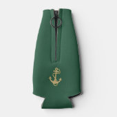 Hunter Green Nautical Bottle Cooler (Achterkant)
