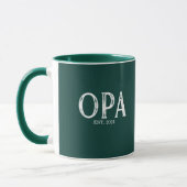 Hunter Green Opa Oprichtingsjaar Mok (Links)
