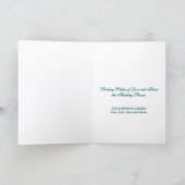 Hunter Green  Ornamenten Kerst Feestdagen Kaart (Binnen)