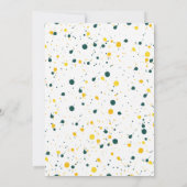 Hunter Green Photo Flat Save the Date Kaart (Achterkant)